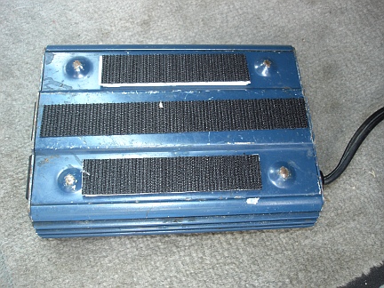 An AC inverter with velcro mounted